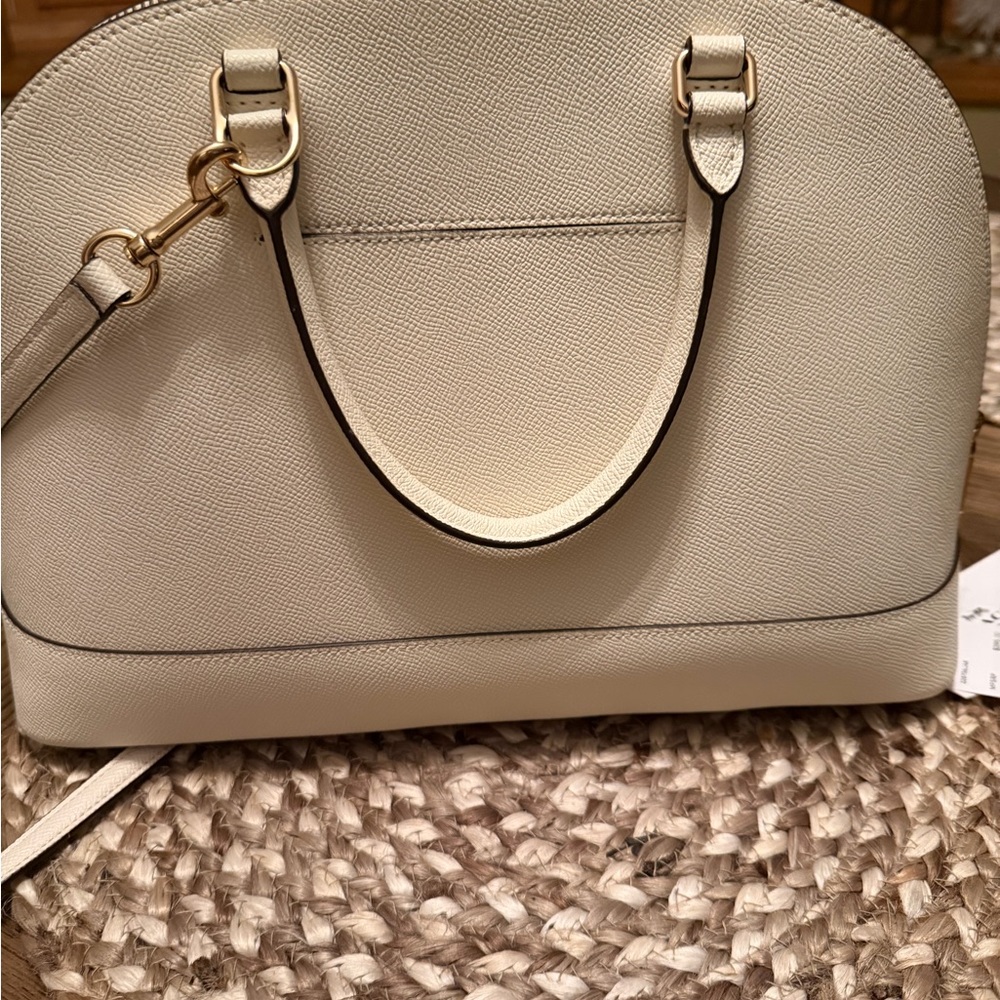Coach Cream Satchel Bag - Picture 4 of 8